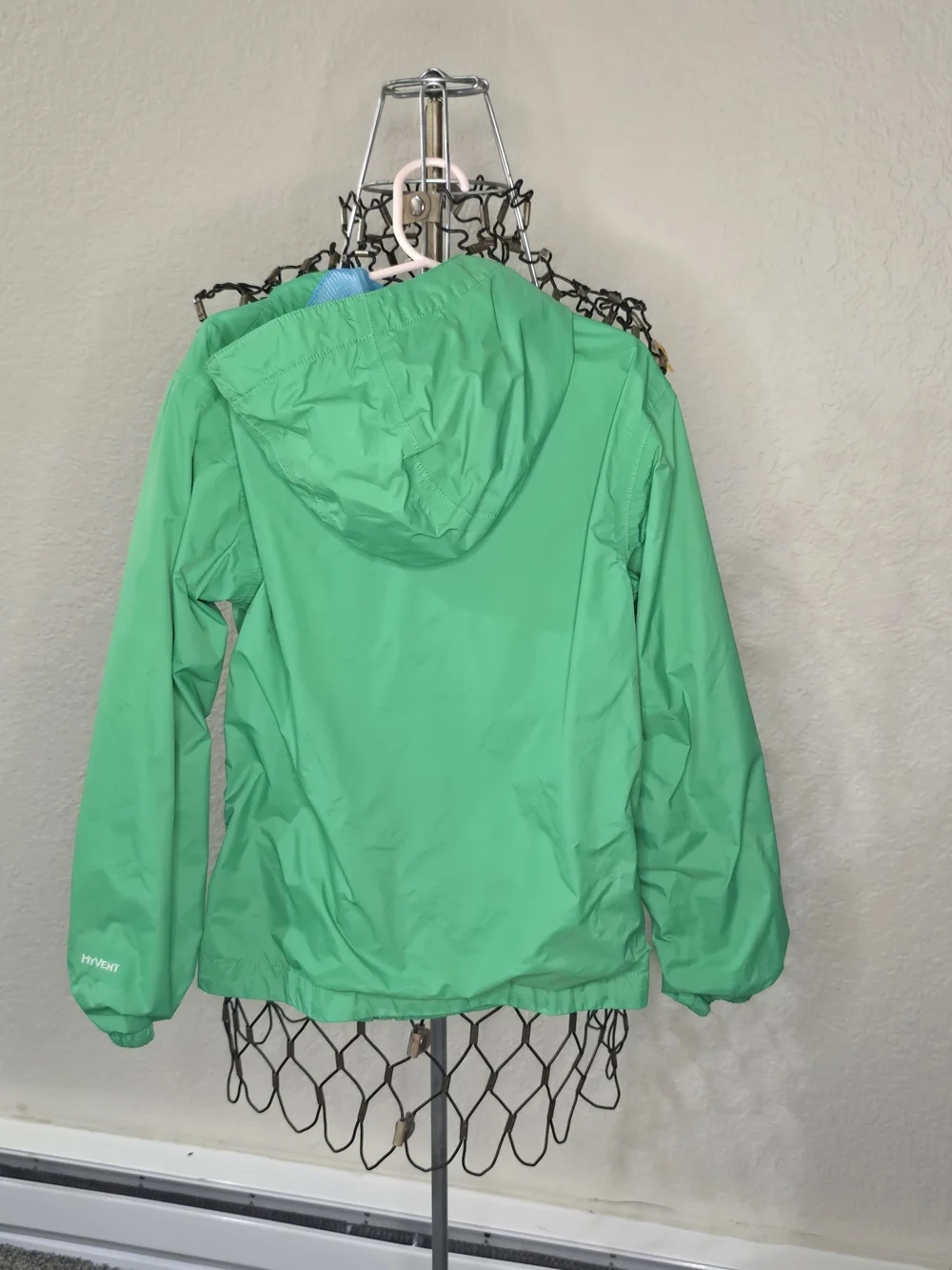 The North Face Kids' Bright Green Hooded Rain Jacket